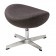 Jacobsen Egg chair footstool grey 30