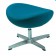 Jacobsen Egg chair footstool blue 23