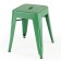 Xavier Pauchard Tolix stool 45cm glossy dark green