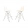 Miller DS-rod Stool ABS White and Cream