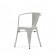Xavier Pauchard Tolix terrace chair with armrests grey