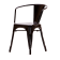 Xavier Pauchard Tolix terrace chair with armrests black