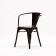 Xavier Pauchard Tolix terrace chair with armrests matt black